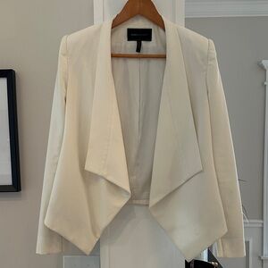 BCBG Off-White Draped Blazer